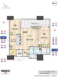 アイランドシティオーシャン＆フォレストタワーレジデンスEAST棟 X606