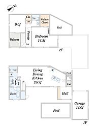 プール・サウナ付デグチエステートヴィライク富戸C（Si
