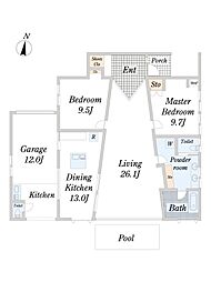 プール・サウナ付デグチエステートヴィライク宇佐美海(u