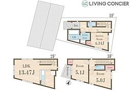 足立区関原2丁目 新築戸建　5期