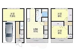 京都市伏見区東朱雀町の一戸建て