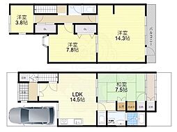 京都市伏見区醍醐京道町の一戸建て