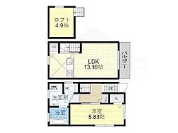 京都市南区八条内田町の一戸建て