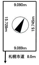 札幌市豊平区月寒東二条１９丁目の土地