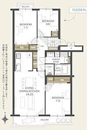 北柏ライフタウン松葉町一丁目第一団地12号棟