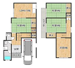 招提大谷3丁目　戸建て