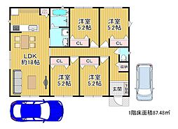 八幡水珀 平屋プラン
