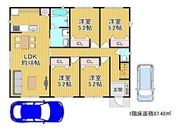 八幡水珀　平屋プラン