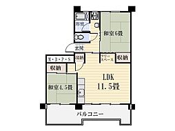 鴨池二丁目団地1号棟 1108