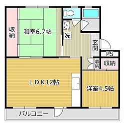 富田団地71号棟 404
