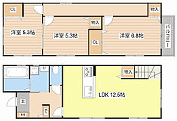 栗東市中沢３丁目の一戸建て