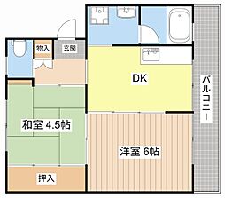 ビレッジハウス南小足第二1号棟 0405