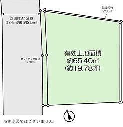市川市八幡3丁目 売地／建築条件付き