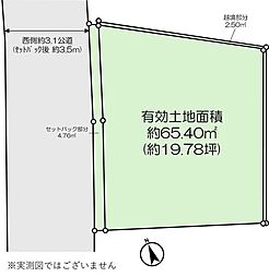 市川市八幡3丁目 売地／建築条件付き