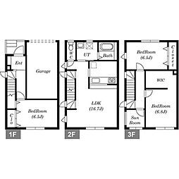 北13東13テラスハウス