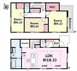 調布市西つつじケ丘4丁目　新築戸建　2号棟