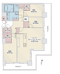 8・3スクエアディーグラフォート札幌ステーションタワー 3403