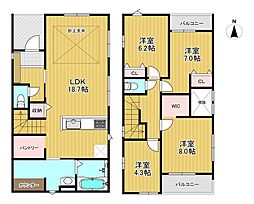西区石丸5期　新築戸建　1号棟