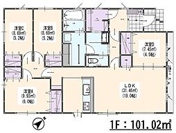 Coloris和田4丁目3期　新築戸建　1号棟