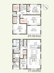 リーブルガーデン御領第5　新築戸建　2号棟