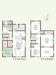 リーブルガーデン辻の城第5　新築戸建　1号棟