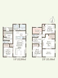 リーブルガーデン辻の城第5　新築戸建　2号棟