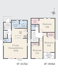 リナ―ジュ八景水谷3丁目　新築戸建　1号棟