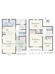 リナ―ジュ壺川1丁目第1期　新築戸建　2号棟