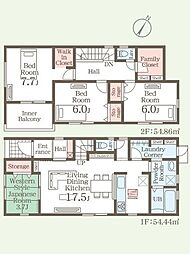 リーブルガーデン御船町小坂第2　新築戸建　1号棟