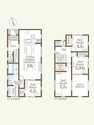 リーブルガーデン西区横手第2　新築戸建　1号棟
