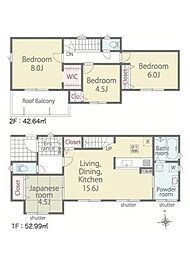 リナ―ジュ北区池田3丁目第1期　新築戸建　1号棟