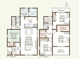 リーブルガーデン鶴羽田第7　新築戸建　1号棟