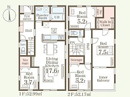 リーブルガーデン鶴羽田第7　新築戸建　2号棟