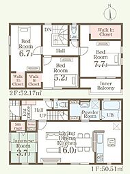 リーブルガーデン鶴羽田第7　新築戸建　4号棟