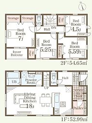 リーブルガーデン上代3丁目　新築戸建　1号棟