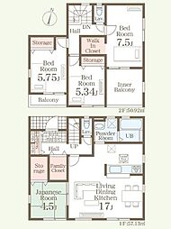 リーブルガーデン長嶺東第6　新築戸建　1号棟