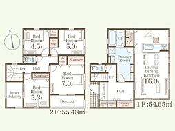 リーブルガーデン不知火町第2　新築戸建　1号棟