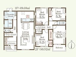 リーブルガーデン須屋第14　新築戸建　2号棟