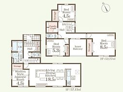 リーブルガーデン松橋町きらら第2　新築戸建　1号棟