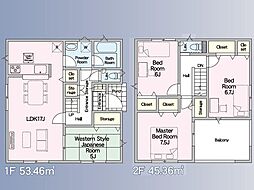 クレイドルガーデン鹿帰瀬町第1　新築戸建　1号棟