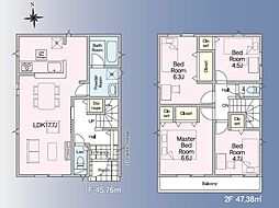 クレイドルガーデン須屋第19　新築戸建　2号棟