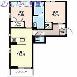 シャーメゾン東明ガーデンA