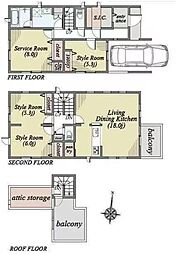 川口市芝新町戸建て・駅徒歩8分・カースペース付き・