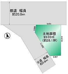 北区王子2丁目・更地渡し・角地の建築条無しの土地