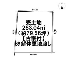 桑名市多度町戸津　建築条件なし土地