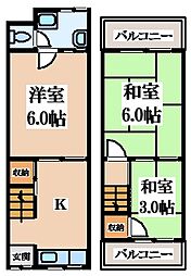 南津の辺町貸家