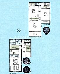 八王子市下恩方町　新築戸建　3号棟　（第16）