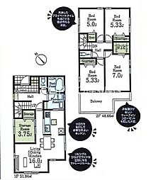 八王子市下恩方町　新築戸建　6号棟 　(第16）