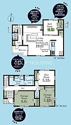 あきる野市草花　新築戸建　全2棟-2号棟（第5）