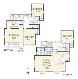 八王子市上壱分方町 新築戸建 1号棟(第2期)